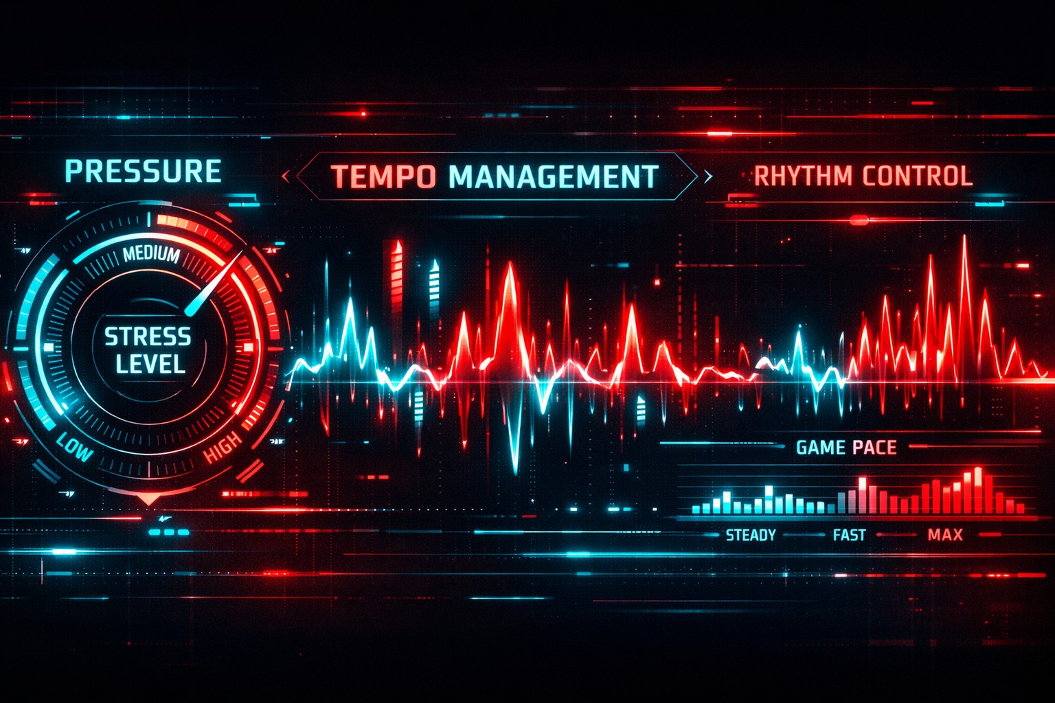 Baskı altında tempo yönetimi sinyal görseli