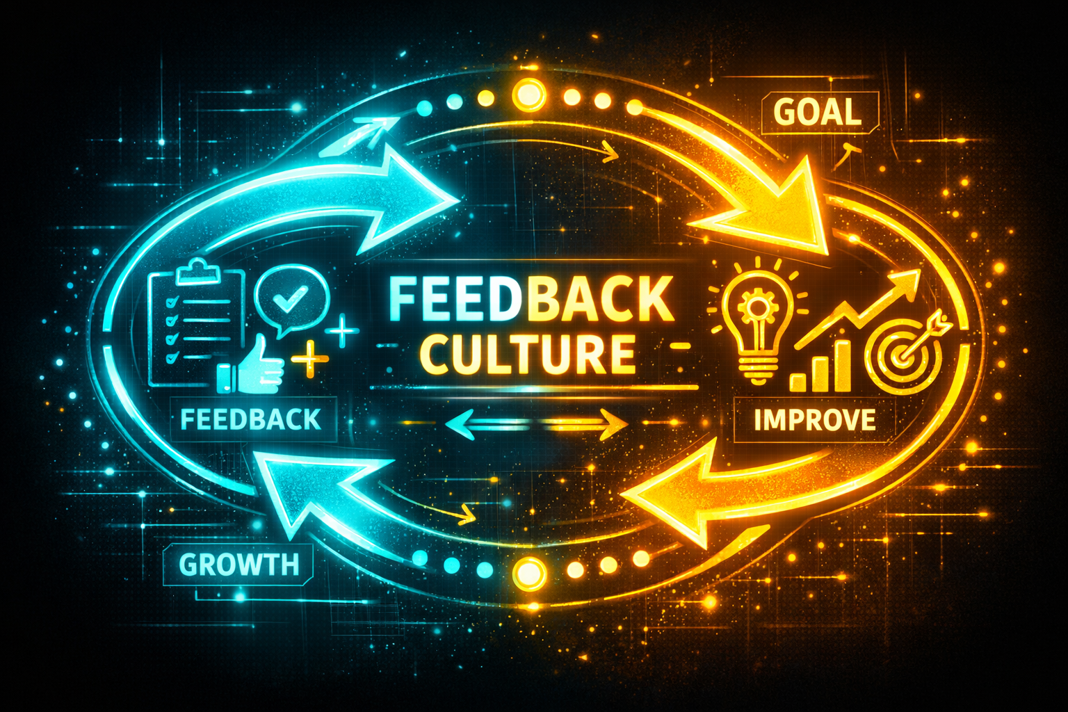 Geri bildirim kültürü ve iyileştirme süreci görseli