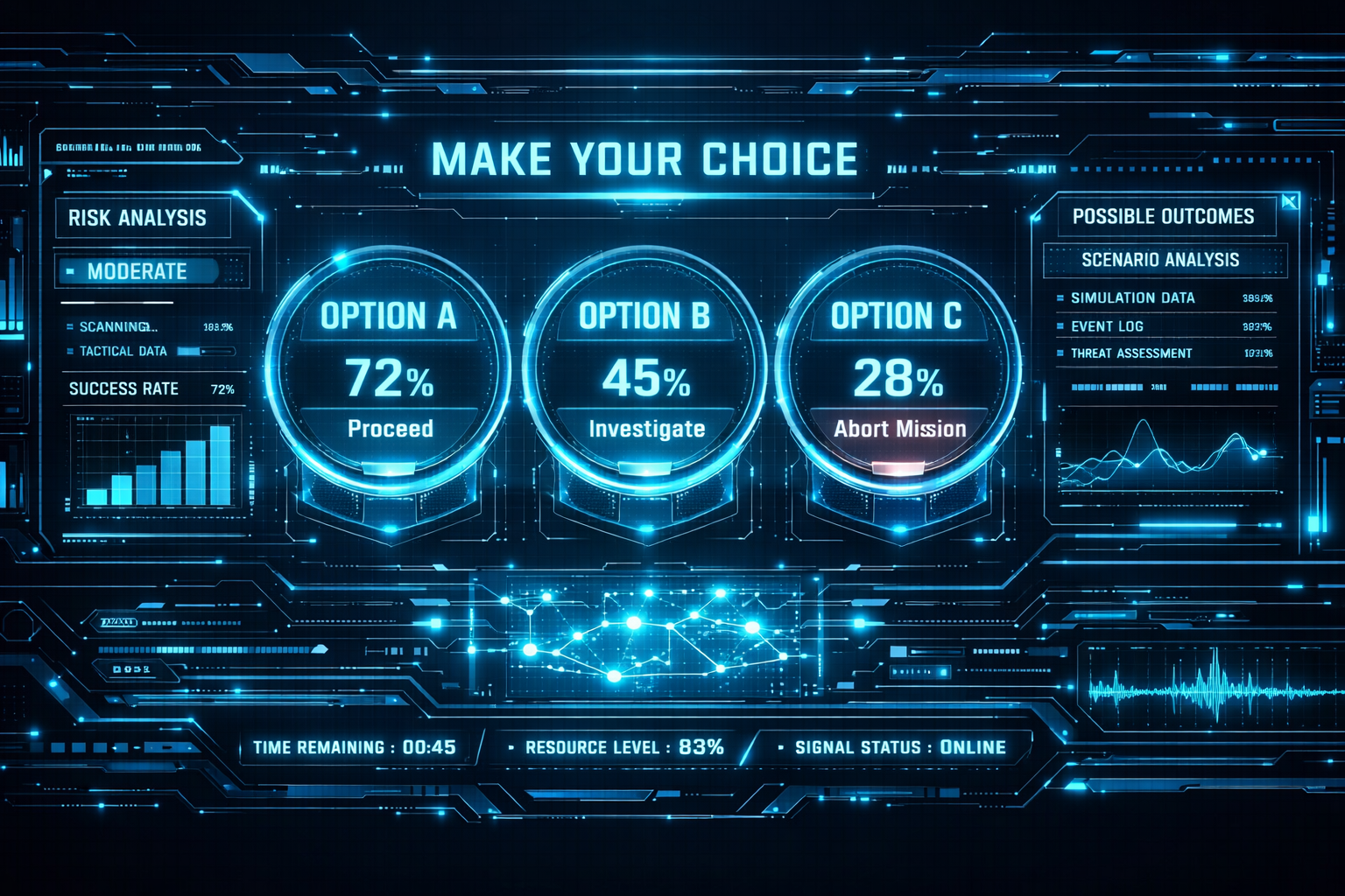 Dijital karar verme paneli görseli